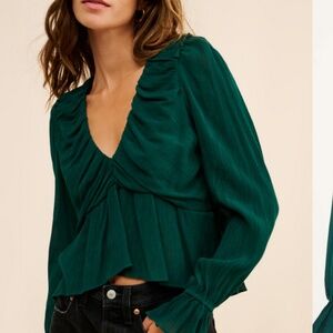 Free People Daia Top in Garden Gem
